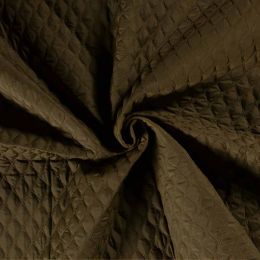 Quilted Coating Fabric | Stars Khaki Green