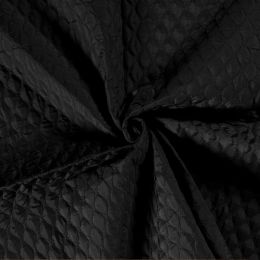 Quilted Coating Fabric | Stars Black