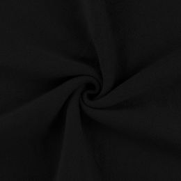 Terry Backed Fleece Fabric | Black