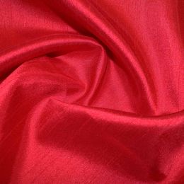 Shantung Satin Fabric | Crimson