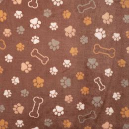 Super Soft Fleece | Paws and Bones Brown