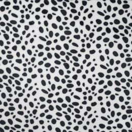 Super Soft Fleece | Dalmatian White