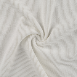 8w Washed Corduroy Fabric | Ecru