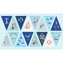 Puffin Rock Lewis & Irene Fabric | Bunting Panel