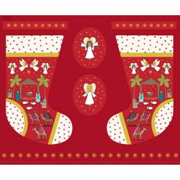 Away In A Manger Lewis & Irene Fabric | Stocking Panel
