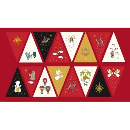 Away In A Manger Lewis & Irene Fabric | Bunting Panel