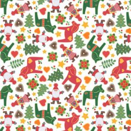 Tomtens Folklore Christmas Lewis & Irene | Tomtens & Horses White