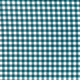 Berkshire Yarn Dyed Cotton Gingham Fabric, 9mm | Teal
