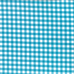 Berkshire Yarn Dyed Cotton Gingham Fabric, 9mm | Turquoise