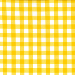 Berkshire Yarn Dyed Cotton Gingham Fabric, 17mm | Yellow