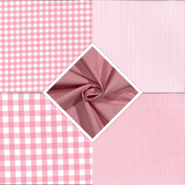 Berkshire Yarn Dyed Cotton Fabric | Fat Quarter Bundle Pink