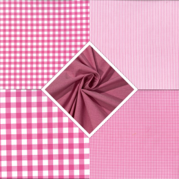 Berkshire Yarn Dyed Cotton Fabric | Fat Quarter Bundle Fuchsia