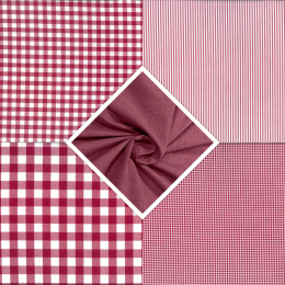 Berkshire Yarn Dyed Cotton Fabric | Fat Quarter Bundle Magenta