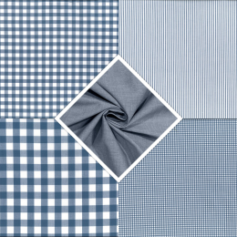 Berkshire Yarn Dyed Cotton Fabric | Fat Quarter Bundle Denim