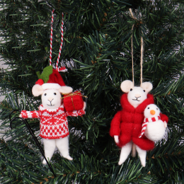 Needle Felting Kit | Mice Friend Duo