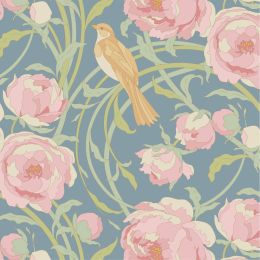 Tilda Songbird Fabric | Cora Blue