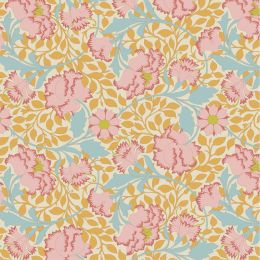 Tilda Songbird Fabric | Flora Mustard