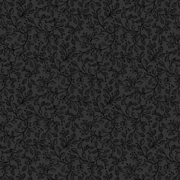 Tiny Tonals Lewis & Irene Fabric | Forest Vines Black On Black