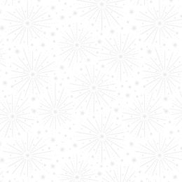 Tiny Tonals Lewis & Irene Fabric | Starburst White On White