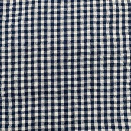 Classic Seersucker Fabric | Navy Blue