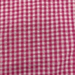 Classic Seersucker Fabric | Bright Pink
