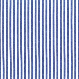 Berkshire Linen Blend Yarn Dyed Stripe Fabric, 5mm | Navy Blue
