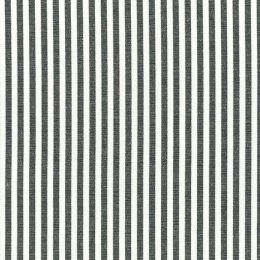 Berkshire Linen Blend Yarn Dyed Stripe Fabric, 5mm | Black
