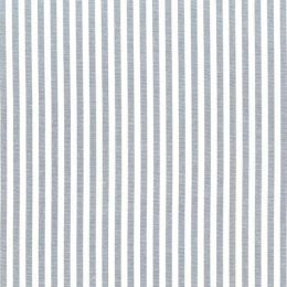 Berkshire Linen Blend Yarn Dyed Stripe Fabric, 5mm | Silver