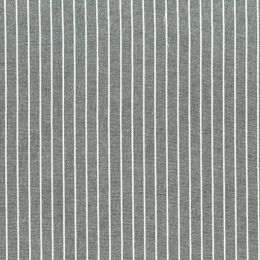 Berkshire Linen Blend Yarn Dyed Stripe Fabric, 9mm | Black