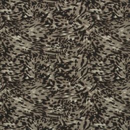Viscose Jersey Fabric | Digitally Printed Leopard Natural Grey