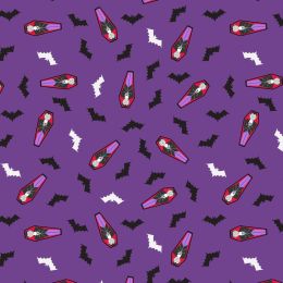 Transylvania Glow Lewis & Irene Fabric | Scattered Draculas (Glow)