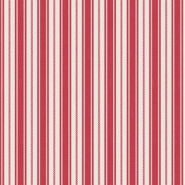 Country Comforts Flannel Lewis & Irene | Soft Red Ticking Stripe