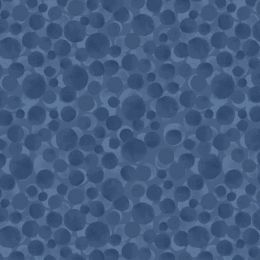 Bumbleberries Flannel Fabric | Mid Blue