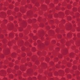Bumbleberries Flannel Fabric | Cosy Red