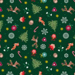 Christmas In Bluebell Wood Lewis & Irene | Scattered Festival Christmas Green