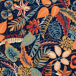 Premium Atelier Viscose Satin Fabric Digital Print | Floral