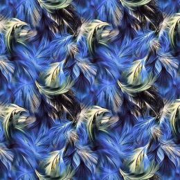 Premium Atelier Viscose Satin Fabric Digital Print | Pheonix Swirl Rose