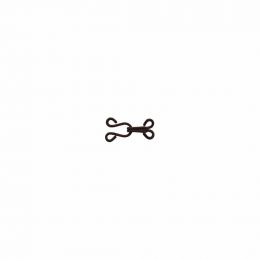 Hooks & Eyes, Fur - Black - box of 200 | Prym