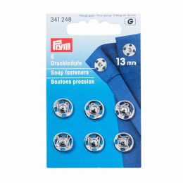 13mm Silver Metal, Snap Fasteners | Prym