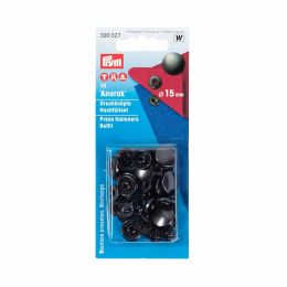 Press Fastener - Refill | Anorak | 15mm Black - for 390302