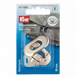 Turn Clasp For Bags Silver | Prym