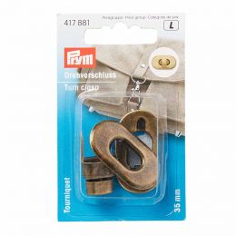 Turn Clasp For Bags Antique Brass | Prym