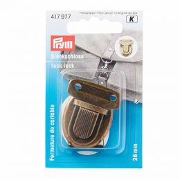 Tuck Lock 26 mm Antique Brass | Prym