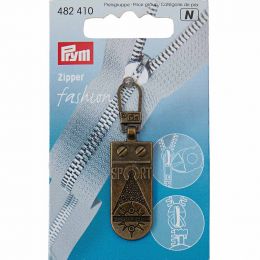 Prym Zip Puller | Sport Star Antique Brass