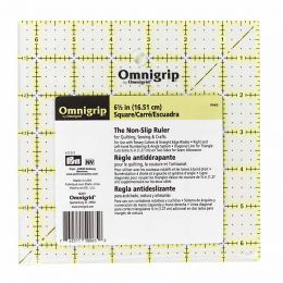 Omnigrip Non-Slip Universal Ruler | Inch Scale | 6.5 x 6.5 inch