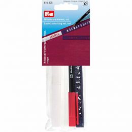 Laundry Marking Set, Standard 3m Tape, Stencil & Pen - Red | Prym