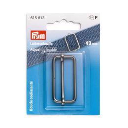Adjusting Buckle 40mm | Gunmetal Grey | Prym
