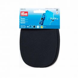 Patches - Sew On - Nappa Leather | Oval 10x14cm | Dark Blue