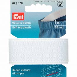 Soft Top Elastic, 30mm x 1m - White | Prym