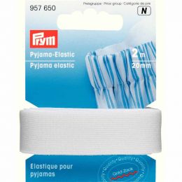 Pyjama Elastic, White | Prym